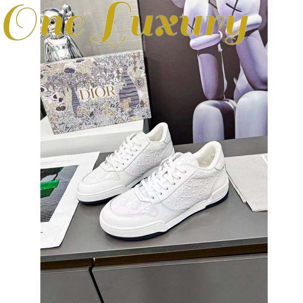 Replica Dior Women One Sneaker White Oblique Perforated Calfskin 4