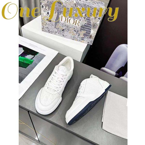 Replica Dior Women One Sneaker White Oblique Perforated Calfskin 5