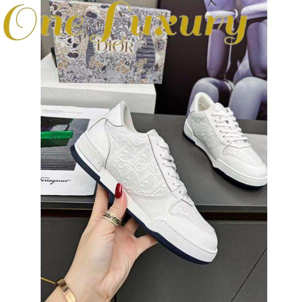Replica Dior Women One Sneaker White Oblique Perforated Calfskin 8