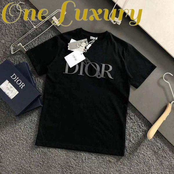 Replica Dior Men Oversized Dior And Judy Blame T-Shirt Cotton-Black 3