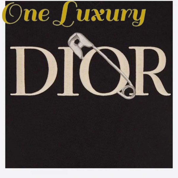 Replica Dior Men Oversized Dior And Judy Blame T-Shirt Cotton-Black 7