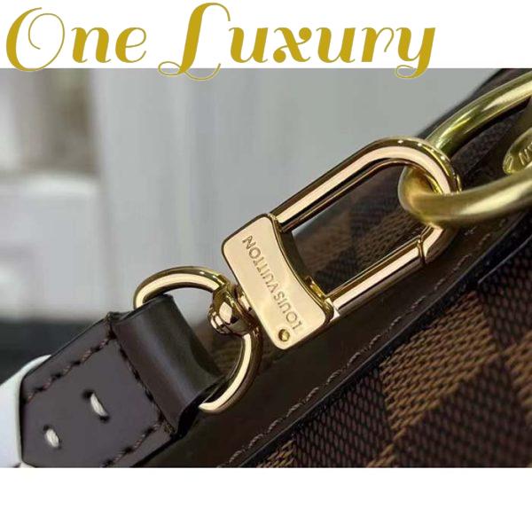 Replica Louis Vuitton Women LV Braided Speedy 25 Handbag Damier Ebene Coated Canvas 10