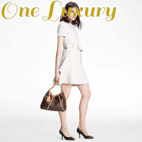 Replica Louis Vuitton Women LV CarryAll PM Handbag Brown Monogram Coated Canvas 12