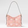 Replica Louis Vuitton Women LV CarryAll PM Handbag Crème Beige Embossed Supple Grained Cowhide 12