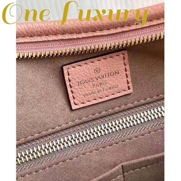 Replica Louis Vuitton Women LV CarryAll PM Handbag Pink Embossed Supple Grained Cowhide 11