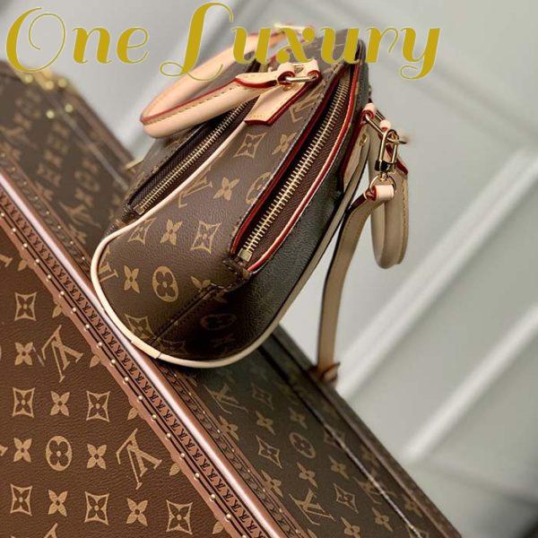 Replica Louis Vuitton Women LV Ellipse PM Handbag Brown Monogram Coated Canvas Cowhide 5