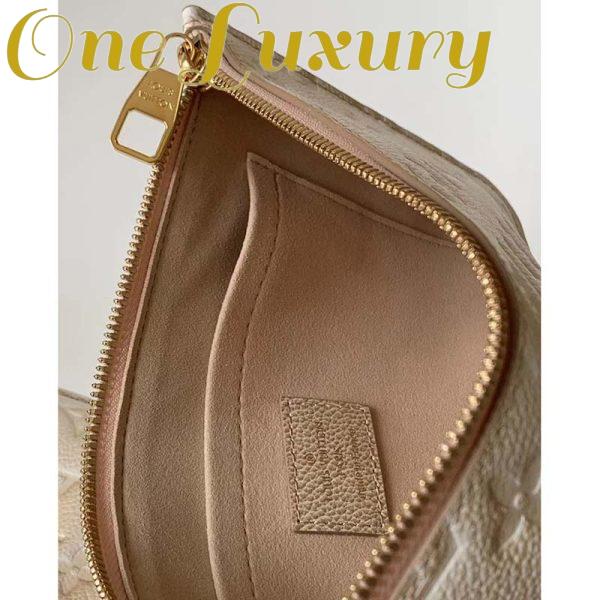 Replica Louis Vuitton Women LV Neverfull MM Carryall Tote Beige Sprayed Embossed Grained Cowhide 9