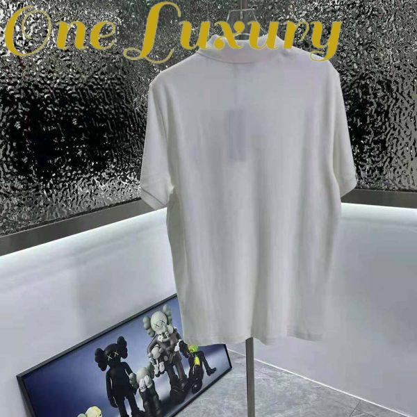 Replica Dior Men CD Icon Polo Shirt White Cotton Pique 4