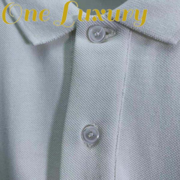 Replica Dior Men CD Icon Polo Shirt White Cotton Pique 7