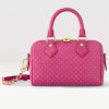 Replica Louis Vuitton Women LV Speedy Bandouliere 20 Handbag Gray Beige Monogram Empreinte Embossed Cowhide 13