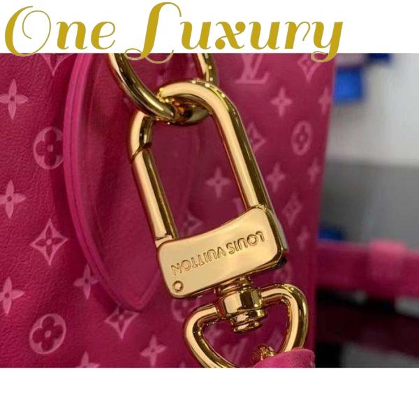 Replica Louis Vuitton Women LV Speedy Bandouliere 20 Handbag Rose Calfskin Double Zip 10