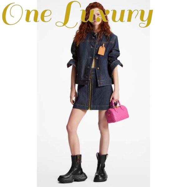 Replica Louis Vuitton Women LV Speedy Bandouliere 20 Handbag Rose Calfskin Double Zip 12