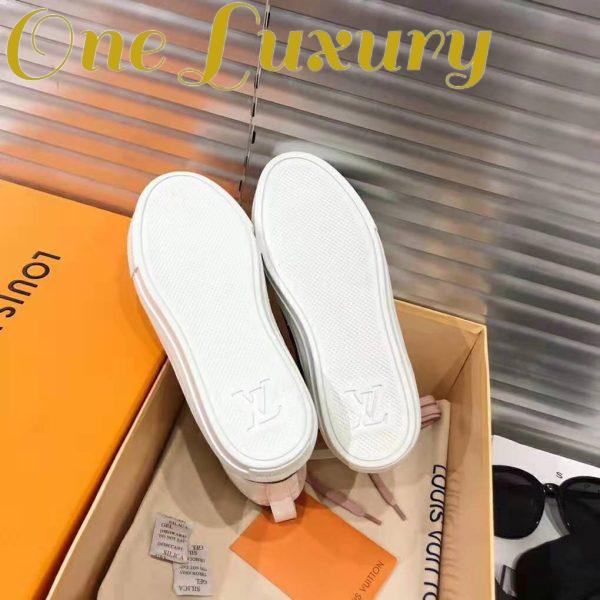 Replica Louis Vuitton LV Women Stellar Sneaker Boot in Soft White Calfskin Leather 10