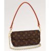 Replica Louis Vuitton Women LV Wallet On Chain Ivy Cream Monogram Embossed Supple Grained Cowhide Leather 13