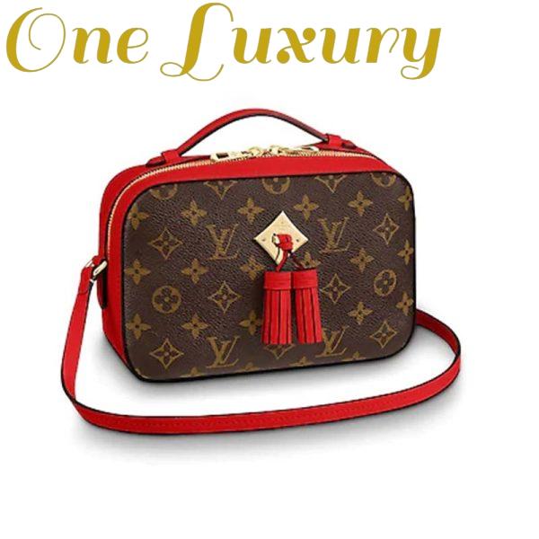 Replica Louis Vuitton LV Women Saintonge Handbag in Monogram Canvas and Smooth Leather 4