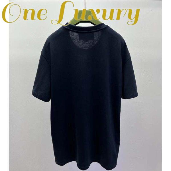 Replica Gucci GG Men Cotton Jersey ‘Gucci Firenze 1921’ T-Shirt Crewneck Oversize Fit 4