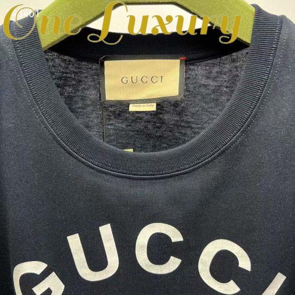 Replica Gucci GG Men Cotton Jersey ‘Gucci Firenze 1921’ T-Shirt Crewneck Oversize Fit 9