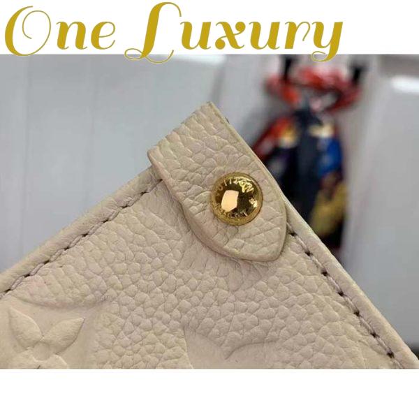 Replica Louis Vuitton Women LV x YK OnTheGo Mini White Embossed Grained Monogram Cowhide Leather 9