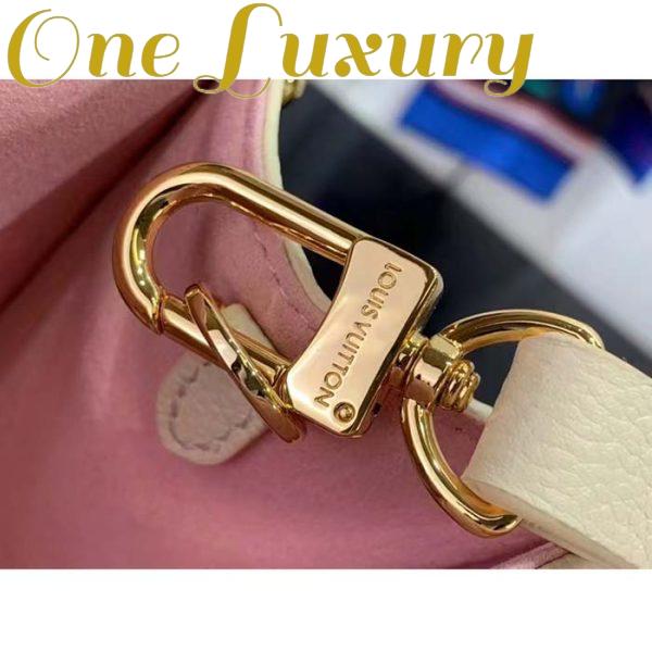 Replica Louis Vuitton Women LV x YK OnTheGo Mini White Embossed Grained Monogram Cowhide Leather 10