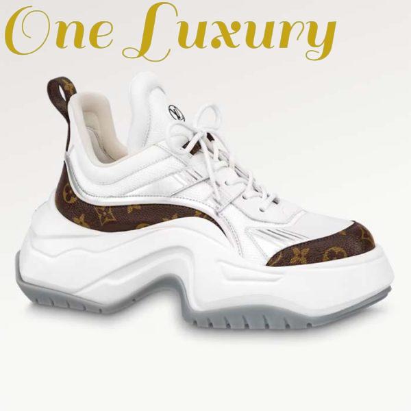 Replica Louis Vuitton Unisex LV Archlight 2.0 Platform Sneaker White Mix of Materials 5 Cm Heel