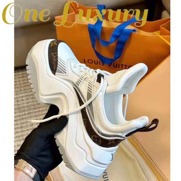 Replica Louis Vuitton Unisex LV Archlight 2.0 Platform Sneaker White Mix of Materials 5 Cm Heel 6
