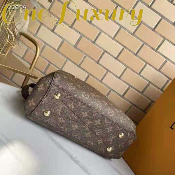 Replica Louis Vuitton Women Montaigne BB Handbag Monogram Canvas Natural Cowhide Leather 7