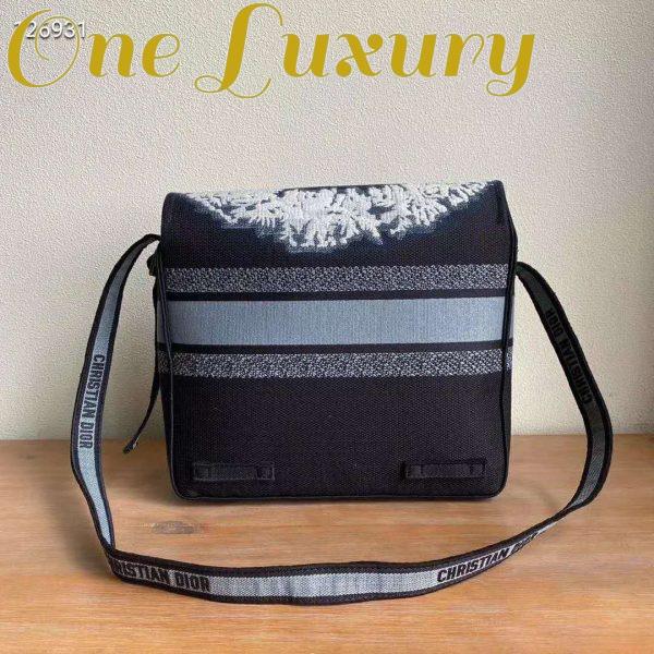 Replica Dior Unisex Diorcamp Bag Blue Multicolor Tie & Dior Embroidery ‘Christian Dior’ 5