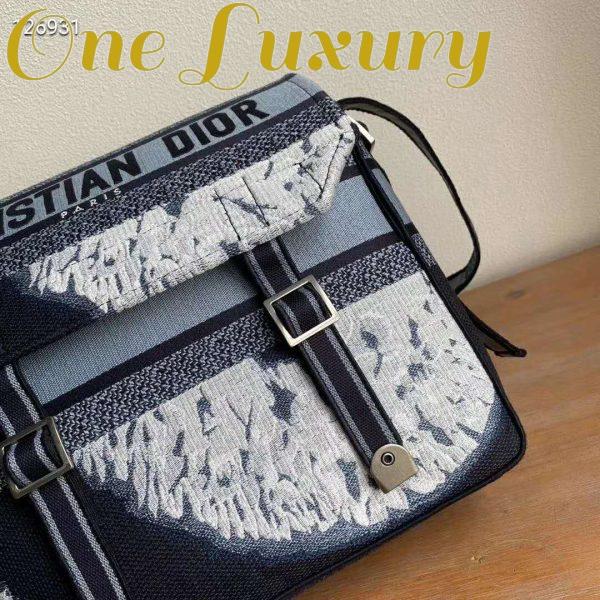 Replica Dior Unisex Diorcamp Bag Blue Multicolor Tie & Dior Embroidery ‘Christian Dior’ 9