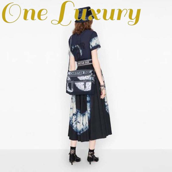 Replica Dior Unisex Diorcamp Bag Blue Multicolor Tie & Dior Embroidery ‘Christian Dior’ 12