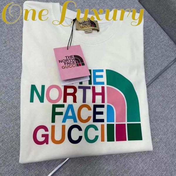 Replica Gucci GG Men The North Face x Gucci T-Shirt Cotton Jersey Crewneck Oversize Fit 5