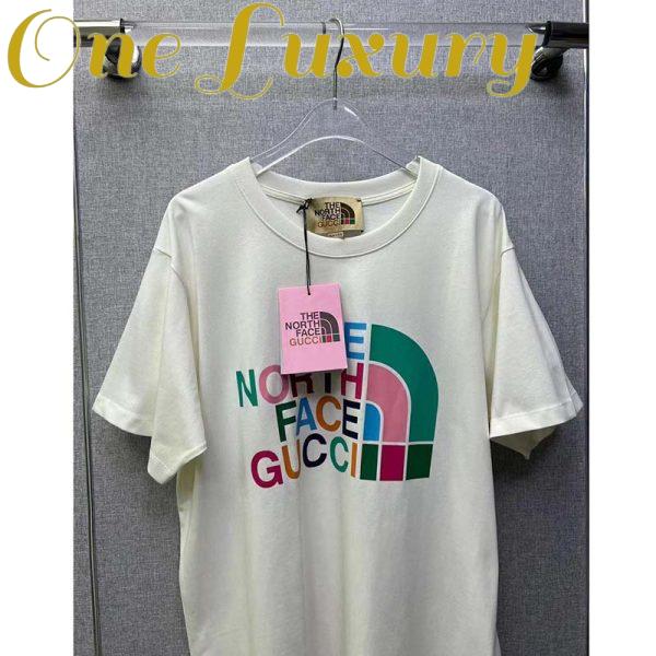 Replica Gucci GG Men The North Face x Gucci T-Shirt Cotton Jersey Crewneck Oversize Fit 6