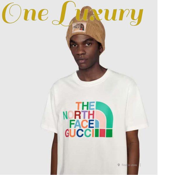 Replica Gucci GG Men The North Face x Gucci T-Shirt Cotton Jersey Crewneck Oversize Fit 13
