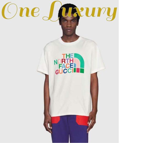 Replica Gucci GG Men The North Face x Gucci T-Shirt Cotton Jersey Crewneck Oversize Fit 14