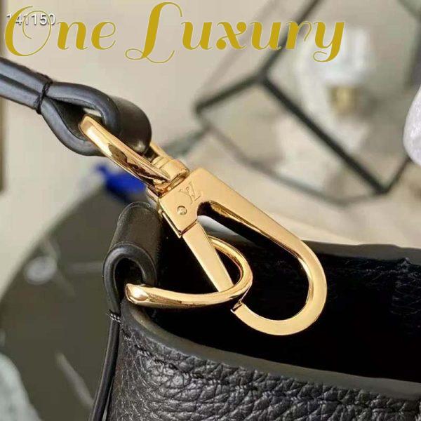 Replica Louis Vuitton LV Women On My Side MM Tote Black Twist Calfskin Monogram Nappa Softy Leather 12
