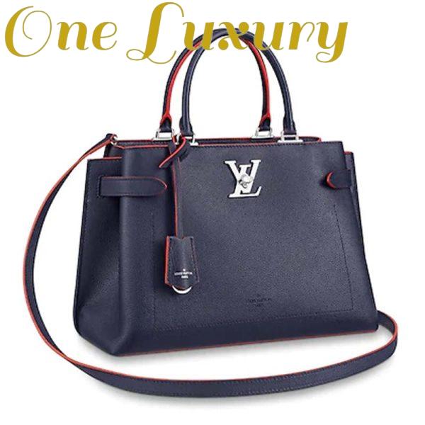 Replica Louis Vuitton LV Women Lockme Day Tote Bag in Grained Calf Leather 3