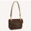Replica Louis Vuitton LV Women Passy Handbag in Monogram Coated Canvas-Brown