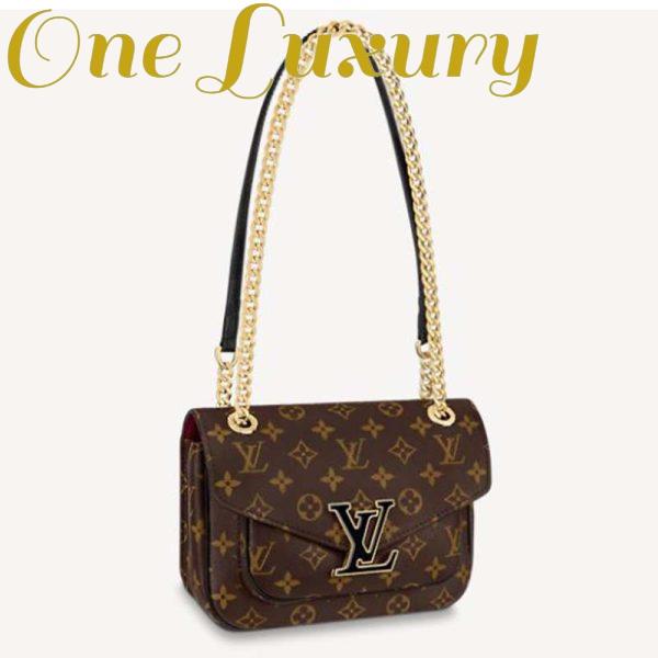 Replica Louis Vuitton LV Women Passy Handbag in Monogram Coated Canvas-Brown 2