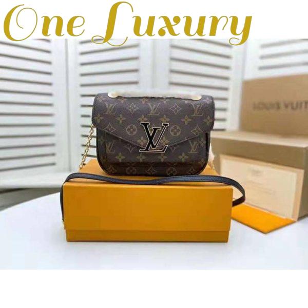 Replica Louis Vuitton LV Women Passy Handbag in Monogram Coated Canvas-Brown 3