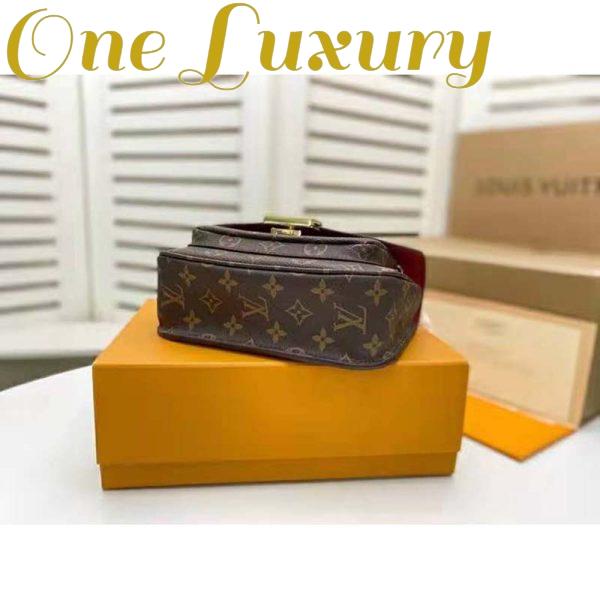 Replica Louis Vuitton LV Women Passy Handbag in Monogram Coated Canvas-Brown 4