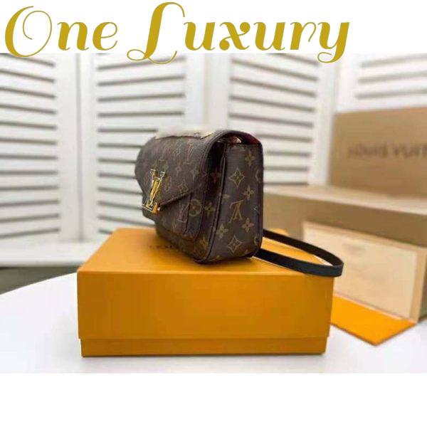 Replica Louis Vuitton LV Women Passy Handbag in Monogram Coated Canvas-Brown 6