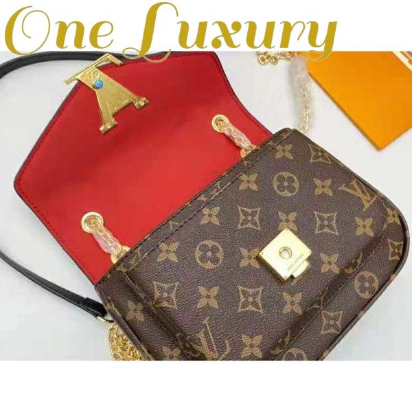 Replica Louis Vuitton LV Women Passy Handbag in Monogram Coated Canvas-Brown 8