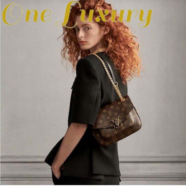 Replica Louis Vuitton LV Women Passy Handbag in Monogram Coated Canvas-Brown 9