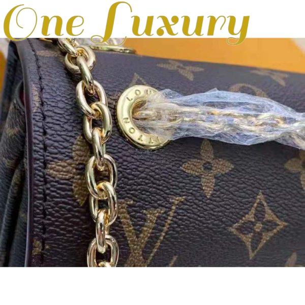 Replica Louis Vuitton LV Women Passy Handbag in Monogram Coated Canvas-Brown 11
