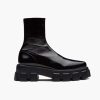 Replica Chanel Women CC High Heel Sandal in Calfskin Leather-Black 11