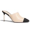 Replica Chanel Women CC High Heel Sandal in Calfskin Leather-Black 10