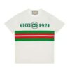 Replica Gucci GG Women Cotton T-Shirt White Cotton Jersey Crewneck Oversize 13