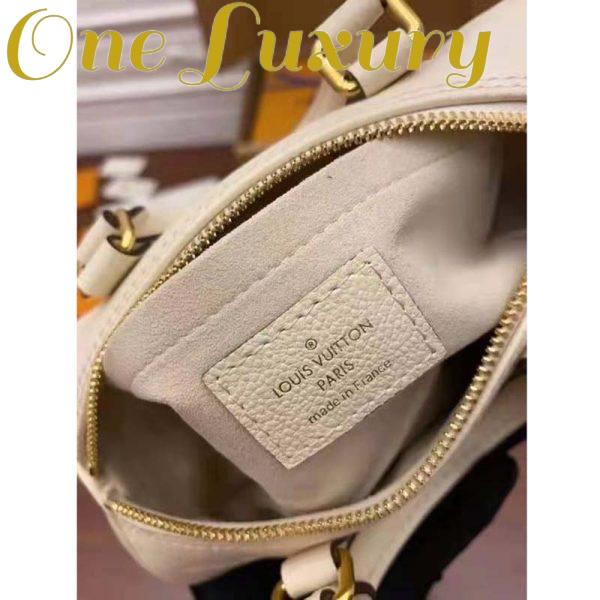 Replica Louis Vuitton Women Papillon BB Carryall Bag Bouton Cream Saffron Embossed Grained Cowhide Leather 8