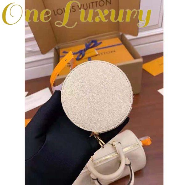 Replica Louis Vuitton Women Papillon BB Carryall Bag Bouton Cream Saffron Embossed Grained Cowhide Leather 13