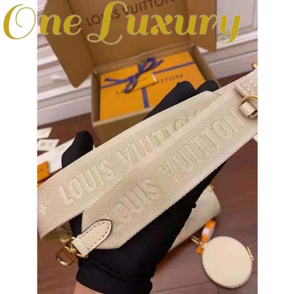Replica Louis Vuitton Women Papillon BB Carryall Bag Bouton Cream Saffron Embossed Grained Cowhide Leather 15