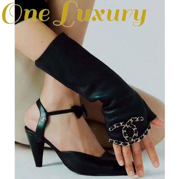 Replica Chanel Women Pumps Grosgrain & Satin Black 10.5 cm Heel 14